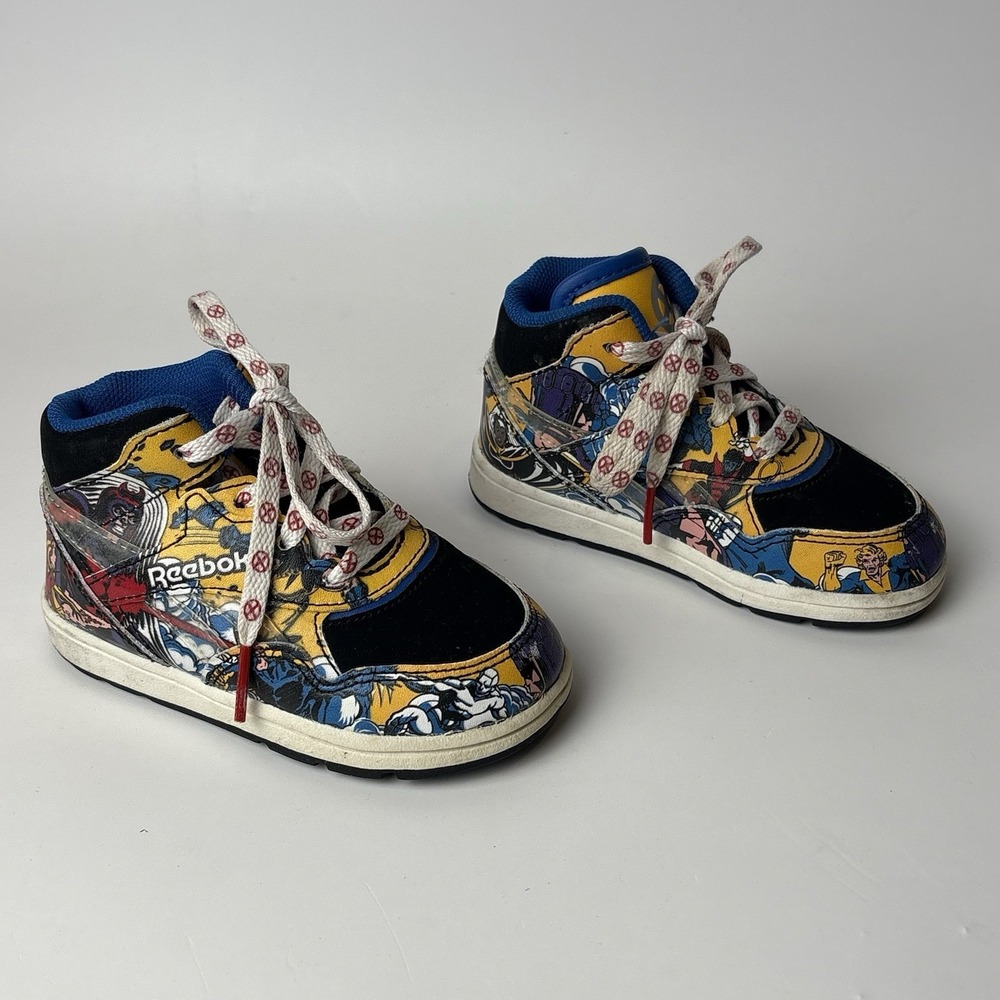 Reebok X-Men Wolverine High Top Lace-Up Sneakers Multicolor Toddler US 6